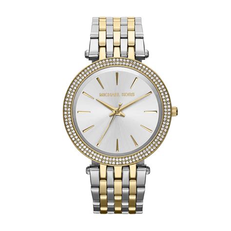 gold and silver womens michael kors watch|silver designer watches for women.